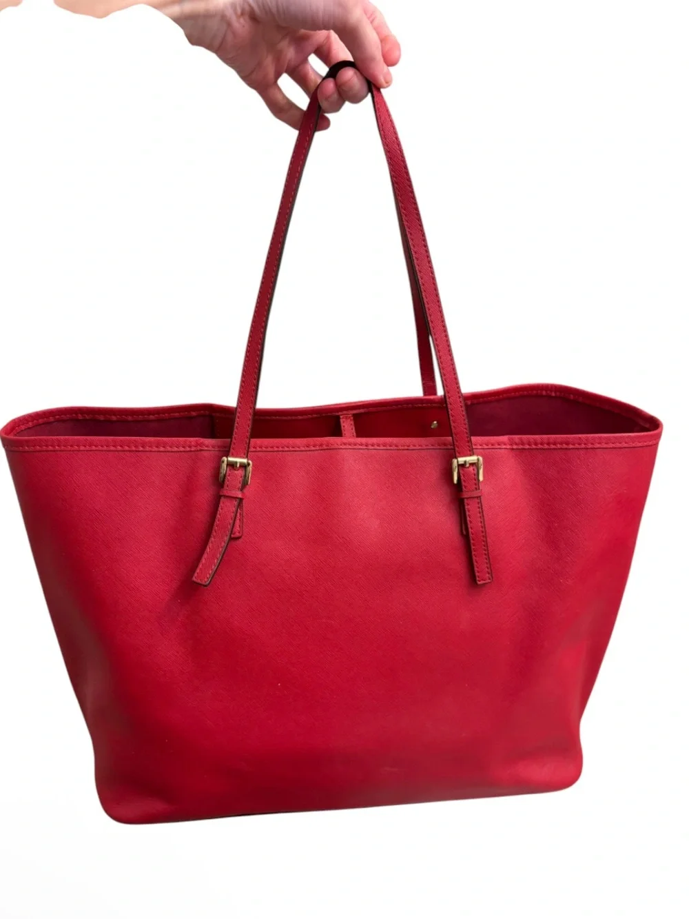 Michael kors red oversize tote business bag